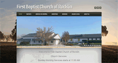 Desktop Screenshot of firstbaptistrocklin.com