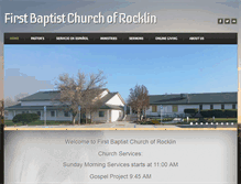 Tablet Screenshot of firstbaptistrocklin.com